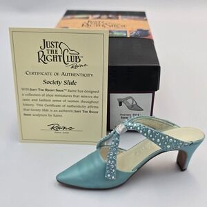 Just The Right Shoe Society Slide In Box Vintage 2000 COA Raine Willitts Mini